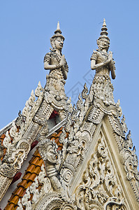 瓦特马哈白色装饰佛教徒文化建筑学旅游旅行宝塔遗产寺庙图片