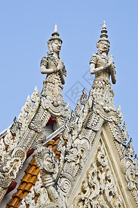 瓦特马哈文化寺庙白色神话建筑学旅游古董雕像佛教徒遗产图片