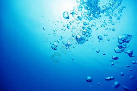 空气气泡水滴气源运动蓝色温泉潜水呼吸水泡气体水疱图片