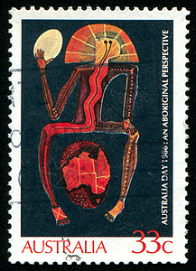 邮票海豹邮戳装饰创造力装饰品邮件土著绘画明信片风格图片