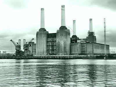 伦敦巴特海发电站王国考古学电站工业建筑学力量建筑纪念碑地标英语图片