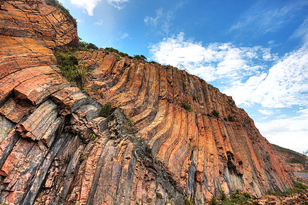 香港地理公园 自然 折叠和角力的威力植物岩石石头地理柱子壁画纪念碑六边形国家巨石图片