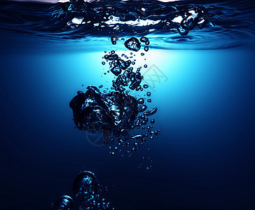 带泡沫的淡水水滴温泉气泡玻璃蓝色卫生速度摄影墙纸宏观图片