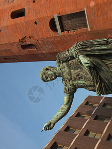 凯撒奥古斯都神像雕像皇帝建筑学地标纪念碑废墟图片