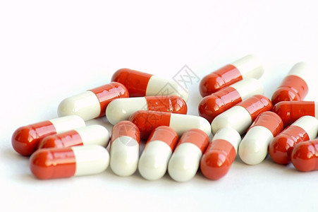药品治疗保健红色药店胶囊药剂学药片白色宏观卫生图片
