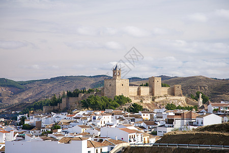 城堡动画Antequera 城堡的动画背景