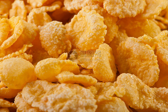 黄金玉米薄片活力营养小吃谷物棕色食物粮食饮食玉米片小麦图片