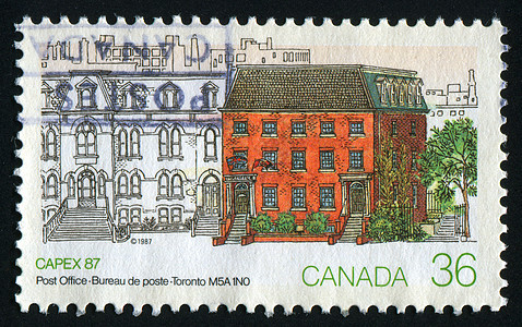 邮票卡片邮戳吸引力邮件风格房子邮局古董集邮历史性图片