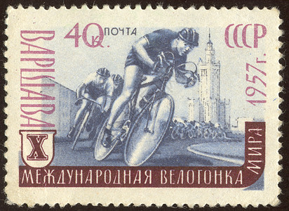 邮票运动员邮政比赛邮件建筑男人运动竞赛自行车卡片图片