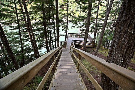 省公园的木制楼梯和观点水平旅游风景景点旅行图片