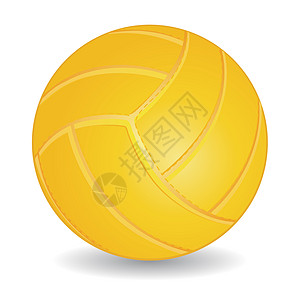 排球球插图游戏圆圈截击娱乐皮革运动灰色闲暇黄色背景图片