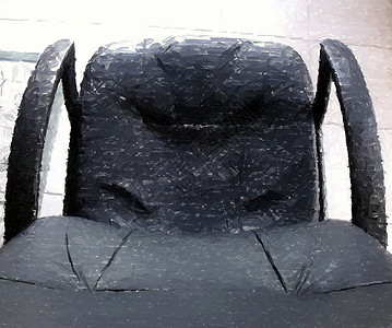 办公室主席学校黑色商业老板椅子插图工作皮革扶手椅公司背景图片
