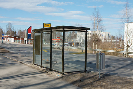Busstop 巴士站街道基础设施公交玻璃运输民众空白车站盒子通勤者图片