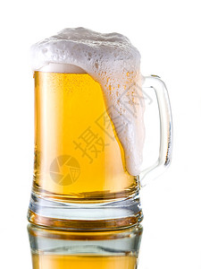 啤酒对象啤酒杯液体酒吧黄色玻璃气泡泡沫白色金子图片