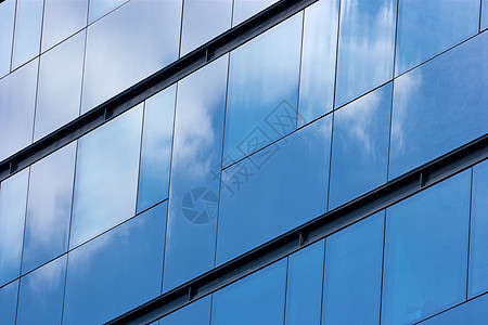 建筑大楼反射公司总部职场中心蓝色窗户摩天大楼玻璃建筑学图片