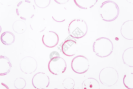 红酒环染色 玻璃标记粉色印迹滴水饮料戒指收藏餐厅酒厂点缀红色图片