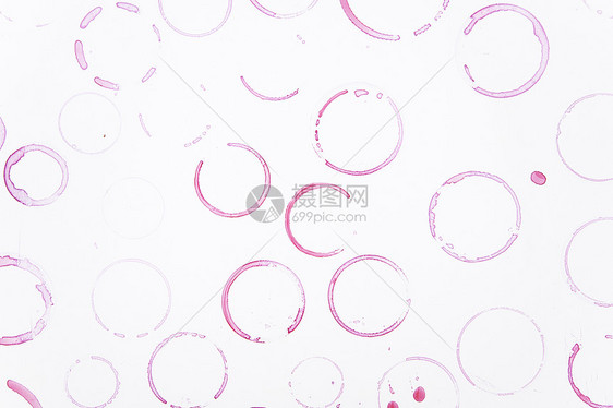 红酒环染色 玻璃标记粉色印迹滴水饮料戒指收藏餐厅酒厂点缀红色图片