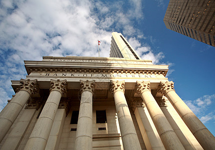 在温尼伯的蒙特利尔旧银行大楼弱光风景天空建筑建筑学水平蓝色城市旅行玻璃图片