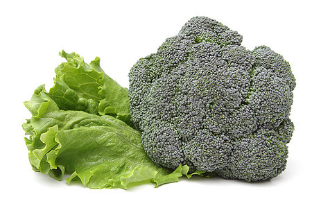 花椰菜和生菜植物白色绿色饮食美食营养小吃烹饪叶子蔬菜图片