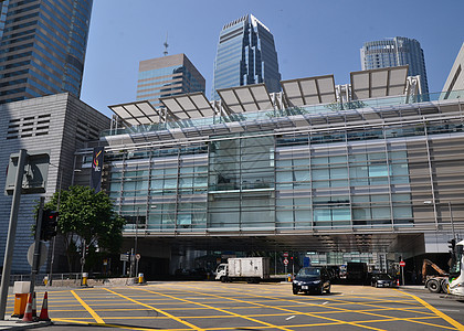 香港街头观景旅游天空交通地标运输商业建筑物汽车城市图片