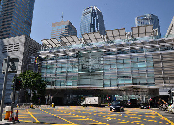 香港街头观景旅游天空交通地标运输商业建筑物汽车城市图片