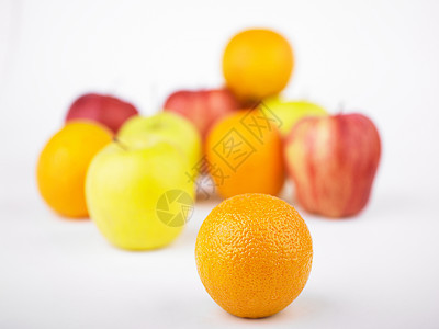 橙和水果混合营养食物橙子橘子小吃节食团体健康饮食白色素食者图片