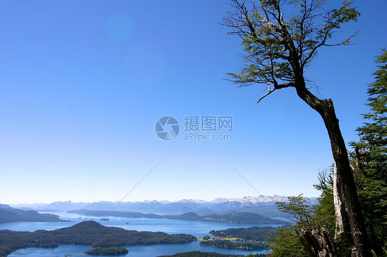 阿根廷圣卡洛斯德巴里洛切附近国家山脉全景旅行积水天空公园旅游岩石自由图片