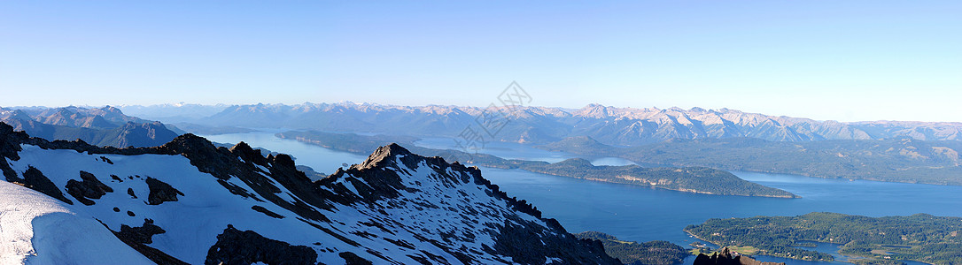 阿根廷圣卡洛斯德巴里洛切附近公园山脉旅游自由目的地旅行天空国家全景积水图片