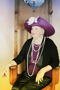 时尚女郎帽子黑色紫色珠宝灰色配件珍珠女性女士成人图片