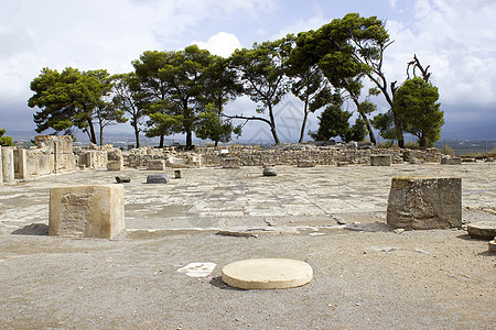 克里特岛古代城市Paistos或Festos文明文化国家大力士考古石头木马楼梯神话历史图片