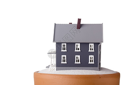 建模房红色灰色建造房子土地棕色塑料风景陶瓷住宿背景图片