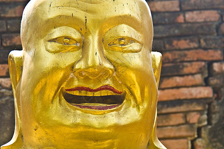 佛信仰雕塑宗教冥想精神寺庙微笑雕像男性文化图片