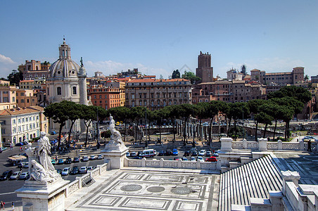 罗马Venezia广场概况旅行帝国艺术考古旅游纪念碑假期国王首都遗址图片