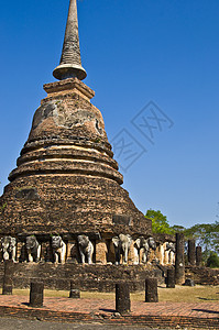 长隆寺雕像崇拜扫管旅行废墟寺庙热带宗教冥想建筑图片