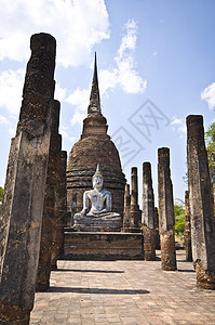 Wat Sa Si 瓦萨西建筑学扫管佛塔公园寺庙历史雕像旅行建筑宝塔图片