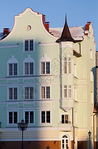 加里宁格勒古建筑历史性古董房子城市街道建筑艺术吸引力风格建筑学图片
