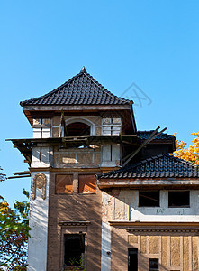 居内公园街道窗户建筑学地标建筑城市房子天空废墟图片