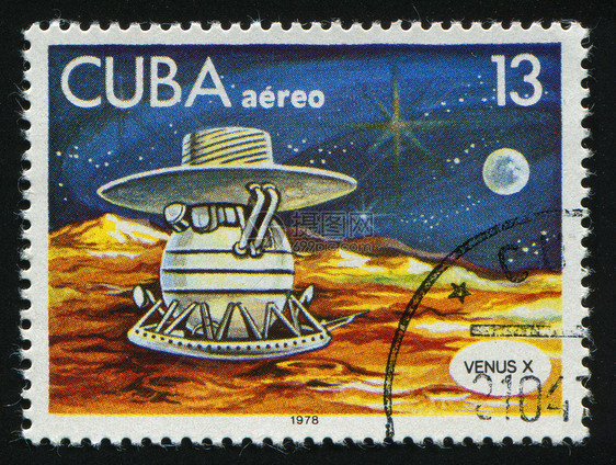 邮票喷射行星翅膀卫星运动轨道邮政勘探飞船运输图片