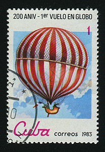 邮票飞艇气球篮子邮戳卡片邮局邮政飞机集邮浮力图片