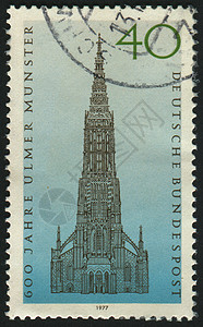 邮票教会邮戳古董街道卡片吸引力建筑学艺术地址大教堂图片