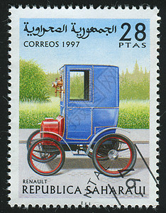 邮票古董轮胎邮戳轿车发动机轮子运输历史头灯邮件图片