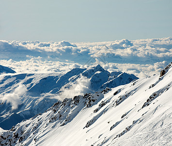 山山脉风景运动远足旅行滑雪假期蓝色地形登山宽慰图片