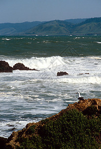 加利福尼亚州门多迪诺海岸西诺海洋海滩海浪海岸风景图片