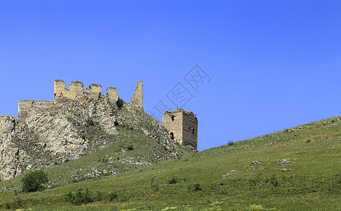 科尔特斯提堡垒历史防御墙壁纪念碑旅行废墟地标旅游城堡岩石图片