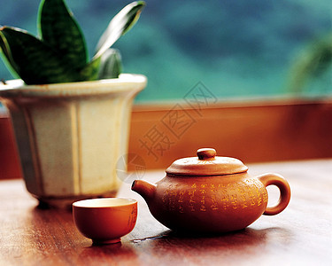 中华茶图片免费展示植物特色陶瓷茶壶茶具饮料特写图片