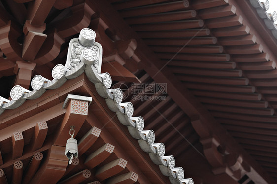 中国庙屋顶黏土景观房子水泥遗产橙子天花板住宅功夫寺庙图片