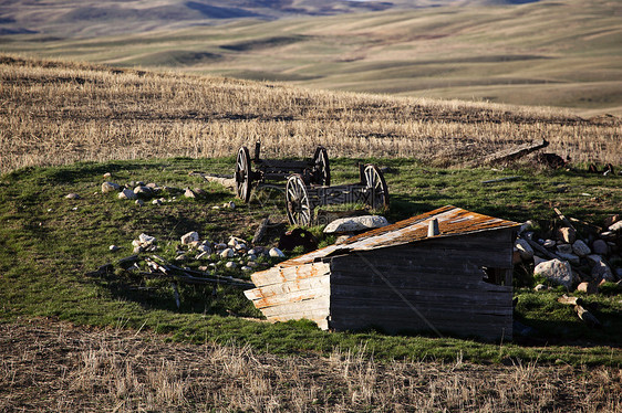 萨斯喀彻温省被遗弃的家园房子历史性水平旅行风景农舍大草原乡村遗弃国家图片