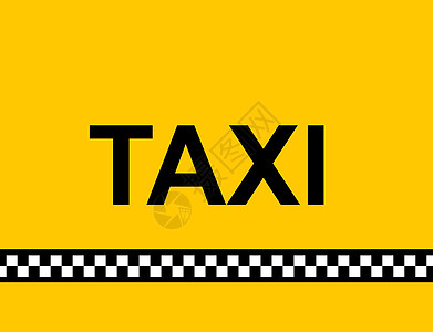 TAXI 符号旅行民众墙纸活力白色票价检查黑色插图运输图片