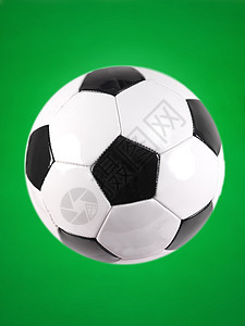 足球球乐趣圆形白色黑色闲暇运动绿色皮革剪裁团队图片