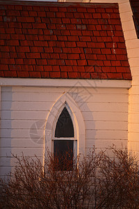 冬季圣奥古斯塔圣公会阳光教堂风景宗教国教乡村教会国家照片场景图片